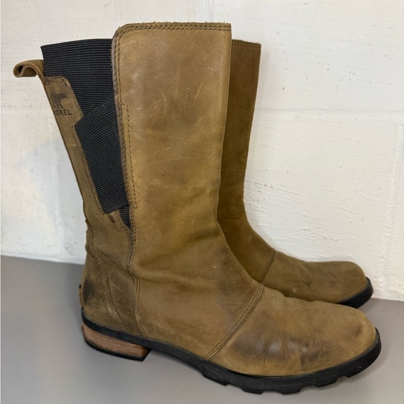 Sorel Women’s Emelie Waterproof Leather Mid-Calf Boots - Picture 1 of 8